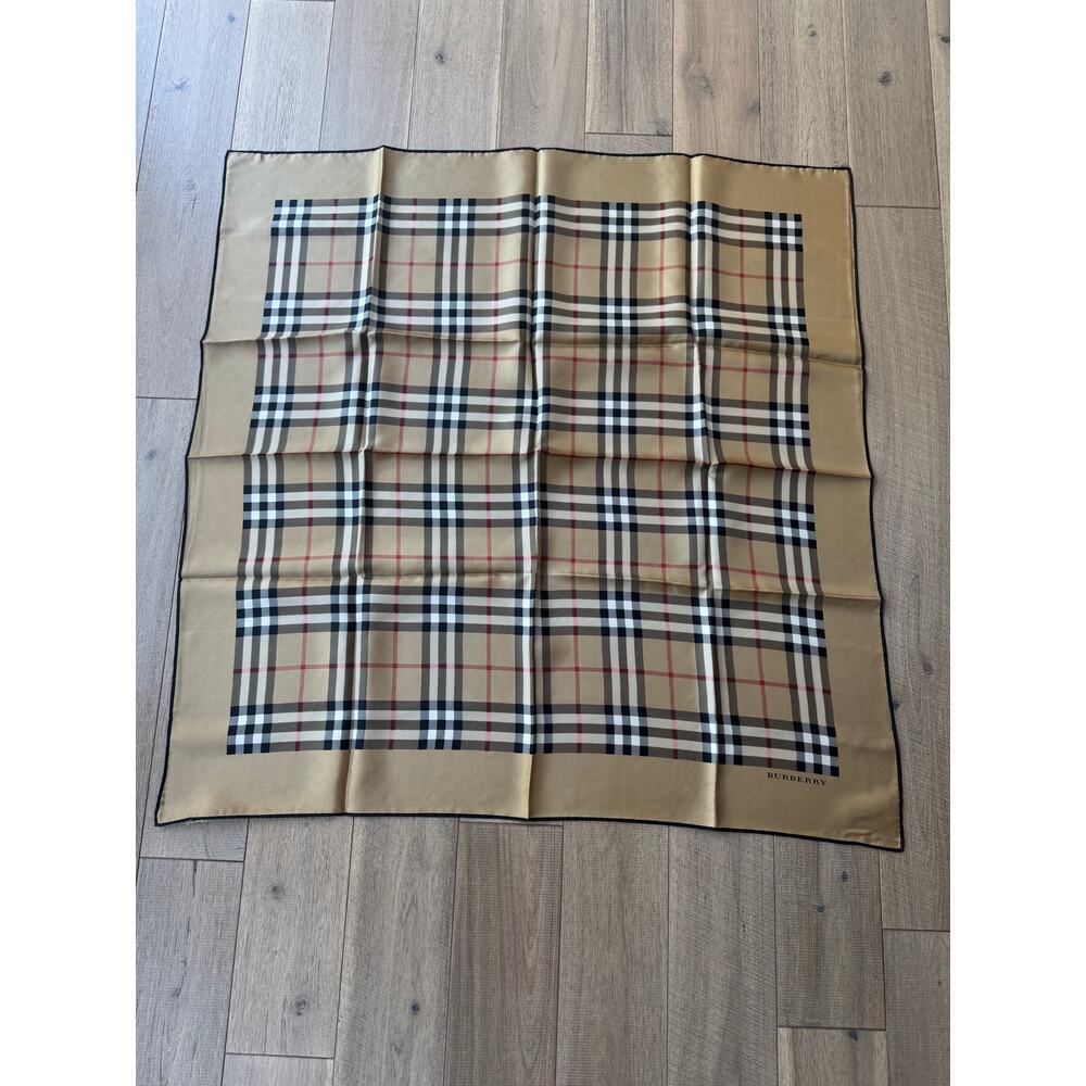 Burberry 00s Haymarket Check Silk Twill Scarf